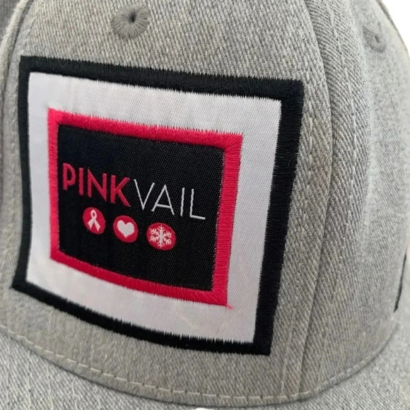 BIGTRUCK Gray Baseball Cap Downieville California Adjustable Snapback Flat Bill - Picture 2 of 5